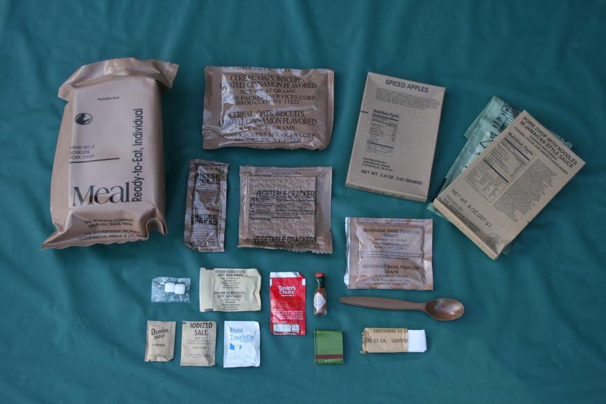 What is a MRE??? Meals Ready to Eat (MRE) come in various sizes with different items.