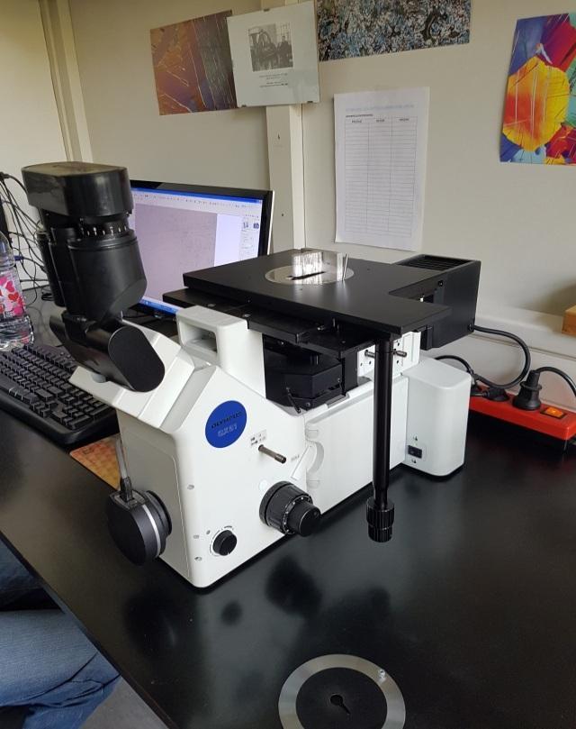 Slika 47. Mikroskop Olympus GX51 Slika 48. Mikrostruktura osnovnog materijala EN AW 5083 Na slici 48.