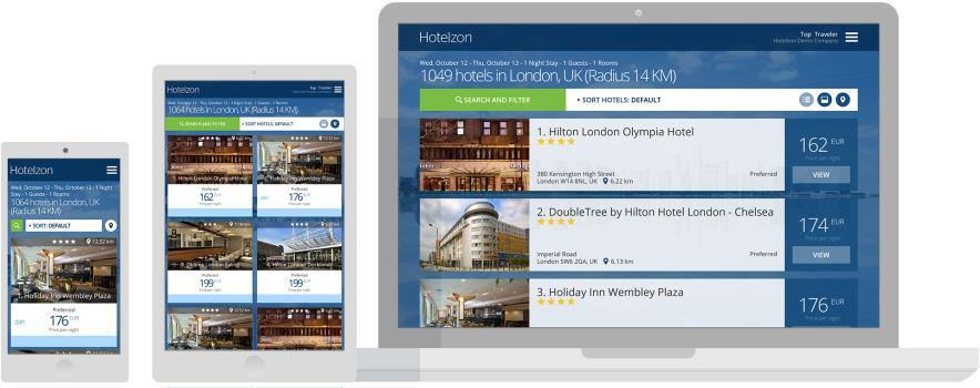 2, launched November 2016 Latest version of Hotelzon