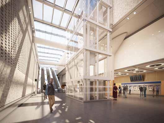 The improvements include widened footpaths, new trees and seating as well as a new pedestrian priority plaza between the Elizabeth line and London Underground ticket halls at the