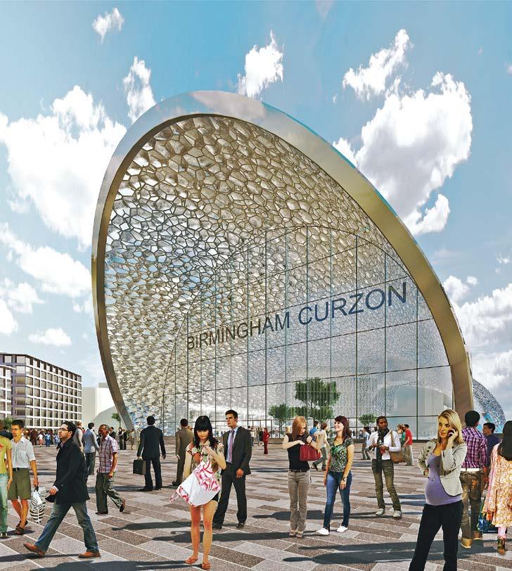 High Speed Rail (HS2) Birmingham Curzon Terminus arrives in heart of City Centre. On doorstep of retail core, business District, creative and learning quarters.