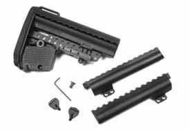 Adds 1 to buttstock 6061-T6 aluminum alloy, Black, anodized Made in the USA on computer controlled milling machines Dimensionally accurate to 1/1000 VLTOR EMOD CAR STOCK KIT FOR A-15 CS-VAEB-KIT