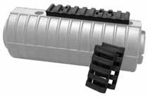 5 Picatinny Rail with mounting holes and slots. Adaptable for most rifles and shotguns. Utilizes Xtreme Service Nylon. Handguard not included.