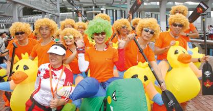 More than 4,000 dragon boat enthusiasts from 14 countries and regions took part in the