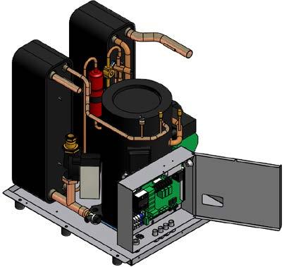 Stran 7 Pregled dela z modulom toplotne črpalke Kondenzor Ekspanzijski ventil Cevka vročih par Kontrolno steklo Dvižni vod