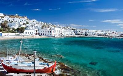 Hotel: Novotel or Zafolia or similar Day 3 Athens- Mykonos (by flight, about 45 minutes) After breakfast, transfer to airport to Mykonos, the island with bright sunshine, sandy beaches, blue ocean,