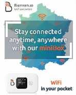Rent a Wi-Fi minibox 9 / week Order your minibox in advance. The number of miniboxes is limited!