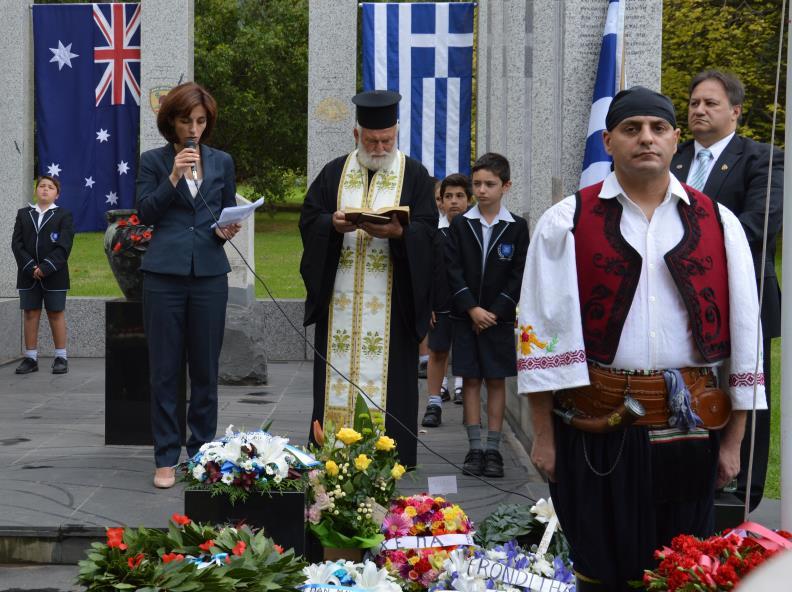 Sub Branch Secretary Major Terry Kanellos hosted two wreath laying ceremonies at the Australian Hellenic