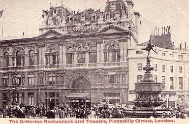 1871 The Criterion Restaurant & Theatre, Piccadilly,