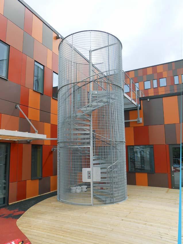staircase, it can be supplemented with a protective cage.