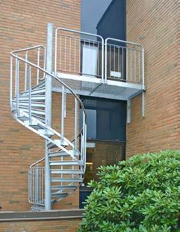 Spiral staircases represent in most cases a very useful staircase solution Architecturally attractive In many cases, spiral staircases melt into the environment as part of the façade.