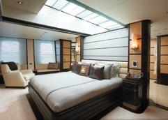 Convertible office/sixth stateroom on bridge deck Innovative sliding windows create an
