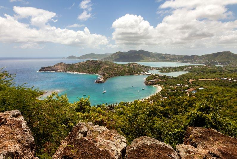 0 4 ANTIGUA Several world-class marinas offer an ideal embark or disembark location for your yacht