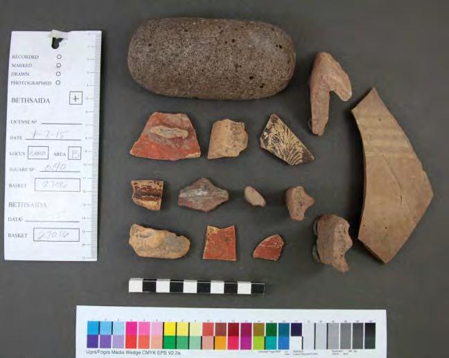 Finds from this locus include modern artifacts on the first layer and under this deposits Hellenistic and Roman period finds were found.