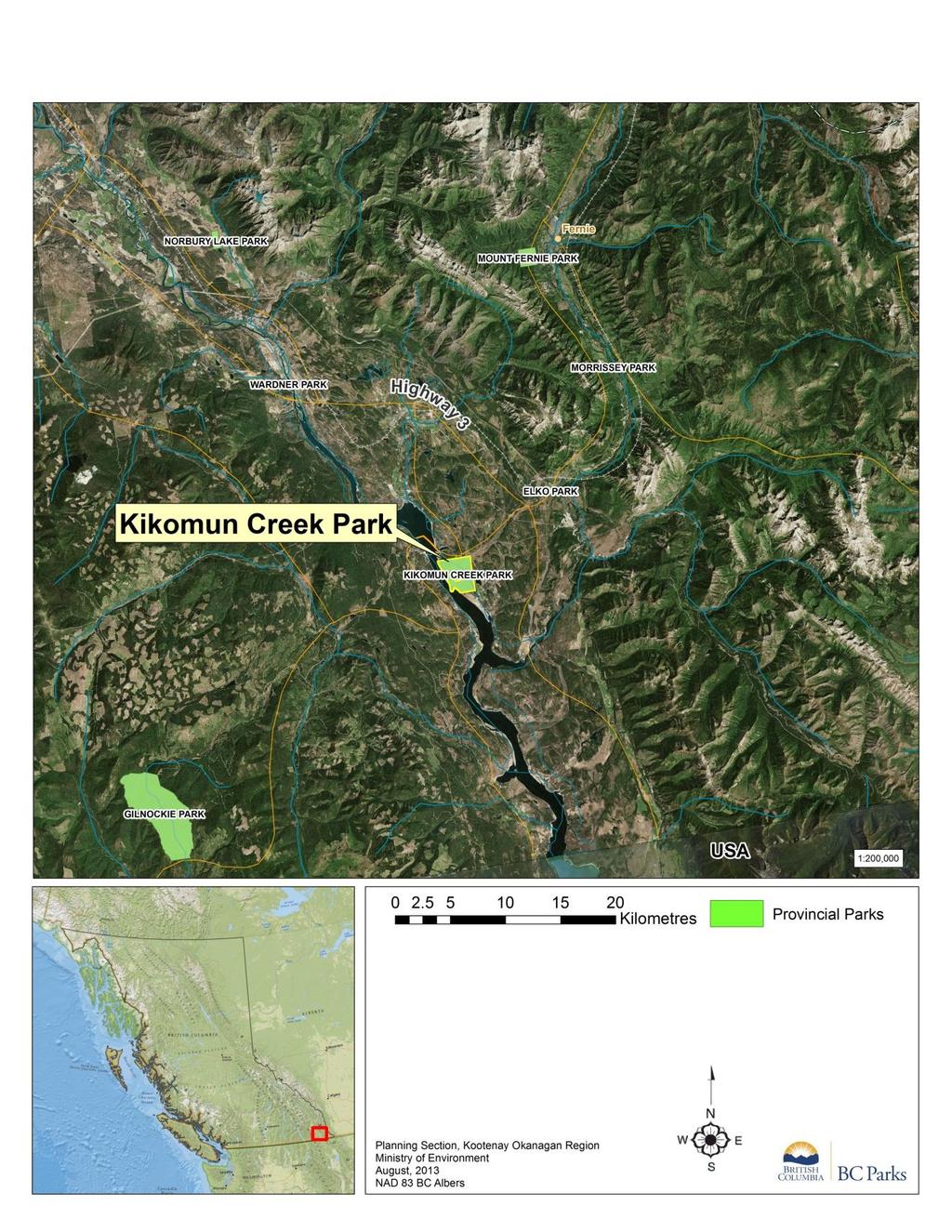 Figure 1: Context Map for Kikomun Creek