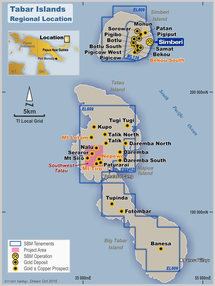 Exploration Progressing exploration to add resources and reserves to current oxide mine life and potential sulphide project Bekou South Mt Letam, Tatau Southwest Tatau LiDAR (Light Detection and