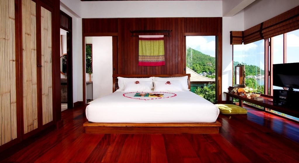 It has a private day bed that allows the guest to enjoy spa treatments in their own private villas.