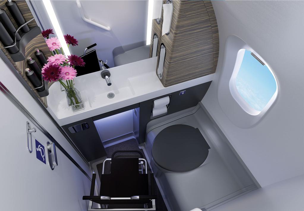 ACCessiBle lavatory The CRJ Series is the first and only regional aircraft to offer a PRM (Passenger with Reduced Mobility)