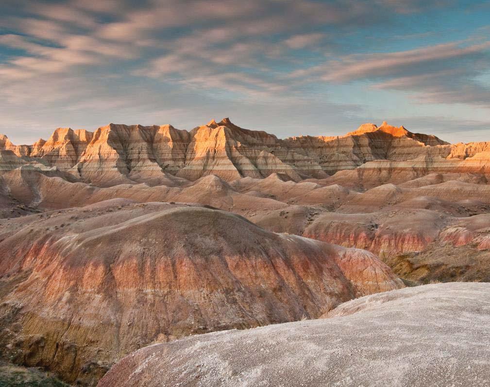 The Badlands Badlands National Park is a national park in southwestern South Dakota that protects 242,756 acres of sharply eroded buttes,