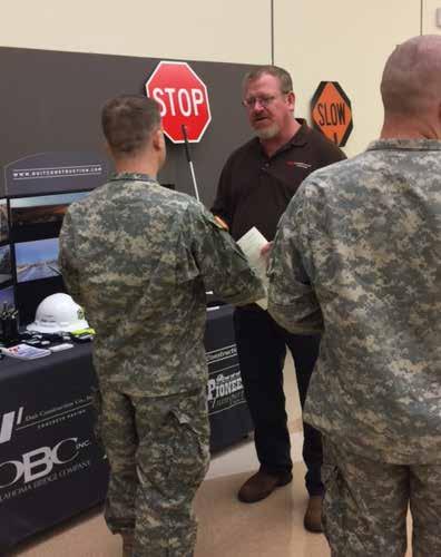 Guard members then had time to meet with members at their booths to discuss the opportunities their companies have to offer.