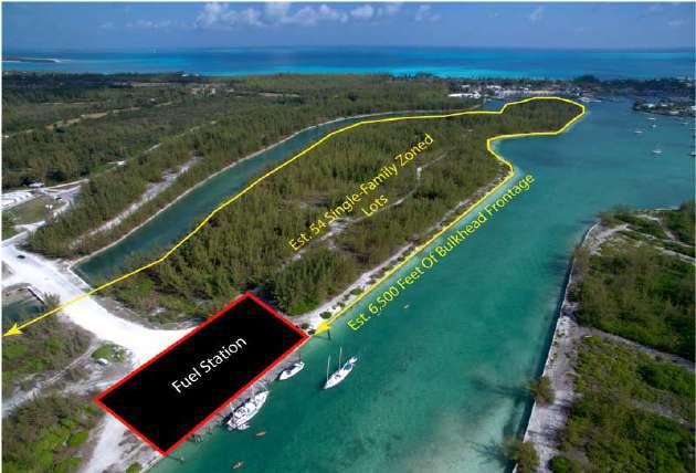 This location represents an ideal position for the construction of further dockage within the Treasure Cay community representing a large amount of deep water sheltered frontage within the