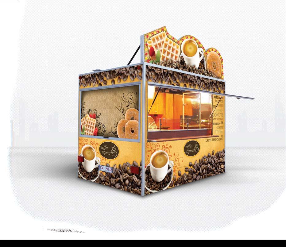 www.bmgrupa COFFEE AND SWEETS 00 x 00 x 00 mm (length x width x height) Thetrailer is adapted for the coffee and sweets.