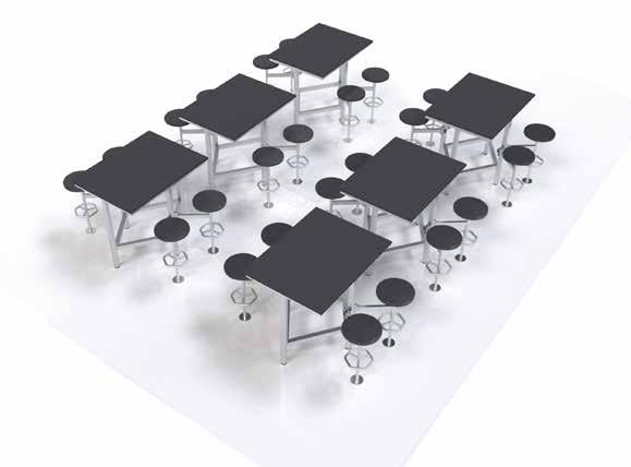 Work in small groups and separate the tables.