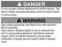 Section 7: Fuel & Propane Systems Cooking / comfort heating label Traveling with Propane Use care when fueling your tow vehicle. Make certain your propane container is properly fastened in place.