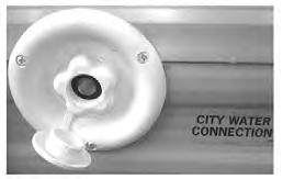 Section 8: Plumbing System A water pressure regulator is recommended to prevent damage to the plumbing system or components. To prevent damage when using the city water connection, a 45 lb.