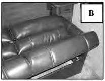 (Fig. A). Lift up on the seat cushion while pulling the top of the back cushion in toward the seat.
