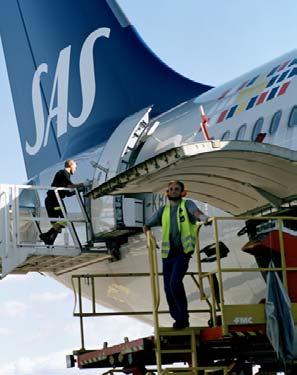 Scandinavian Ground Services (SGS) Increased volumes for SAS Cargo Affected by lower volumes Turnaround 2005 measures under implementation Improved result but yield down by 5% Integrated with
