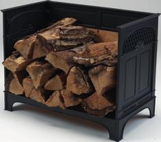 With fine cast lattice work and ample capacity for your living room. Size: 710mm W x 400mm D x 550mm H. Log carrier The perfect way to transport logs from your outdoor wood-store to your woodbox.