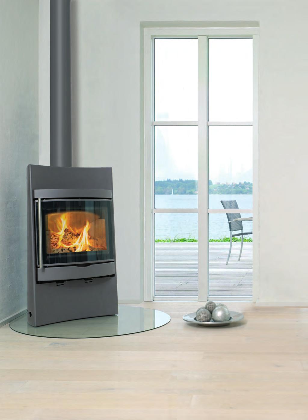 Figaro Euroheat Natural Energy Company A beautiful, eye catching convection stove with a broad side-hinged glass door with wide screen effect.
