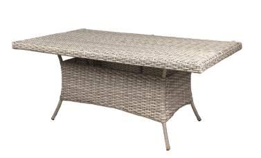 Available in Mineral Blue and Cast Silver MONTE VERDE Al fresco dining at its