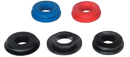 Blue (service), polyurethane Red (emergency), polyurethane Black, polyurethane Retail pack, red, blue, polyurethane With