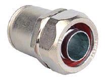 RAPI CONNECT Rigid Steel Conduit Connector METAL USE: rass Nickel Plated WORKING TEMPERATURES: -40 C to +105 C CHEMICAL RESISTANCE: Oil and Corrosion resistant (Refer Chemical Resistance Guide on www.