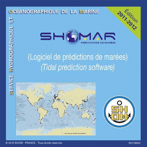 In 2011, SHOM released a new edition of the tidal prediction software SHOMAR (for 150 metropolitan France harbours and more than 1 000 overseas and foreign harbours).