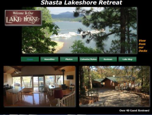 1. OVERVIEW a. This document is to provide you some information on the Shasta Lakeshore Retreat and the local area. We hope you find this information useful in planning your vacation.