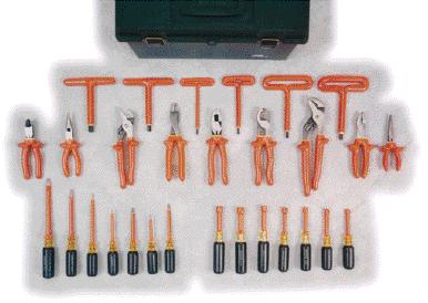 COMPLETE KITS TO DO THE JOB SAFELY. ELECTRICIAN TOOL SET 30PC.