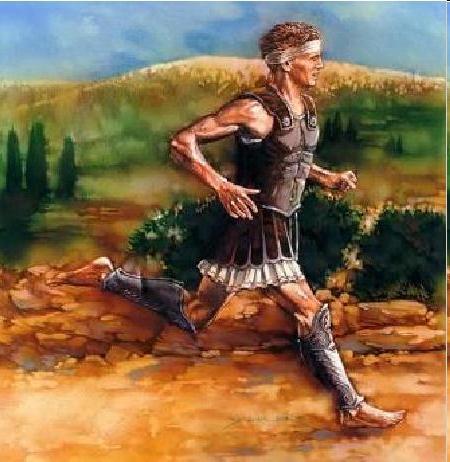 Persian Wars Battle of Marathon Cont Pheidippedes Ran 26.