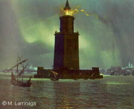 Hellenistic Culture Alexandria s Attractions Palaces overlooking harbor Pharos 350-foot lighthouse with bronze mirror reflecting light