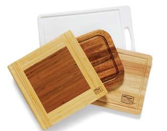 For more information on cutting boards, look us up at Use knives with a wooden or polyethylene cutting board.