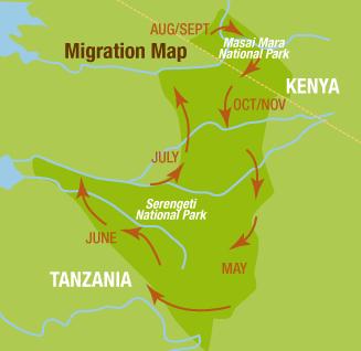 TANZANIA - 10 Days Serengeti Safari This itinerary gives a range of habitats including the Masai Mara and Serengeti where The Great Migration takes place in August and September every year.