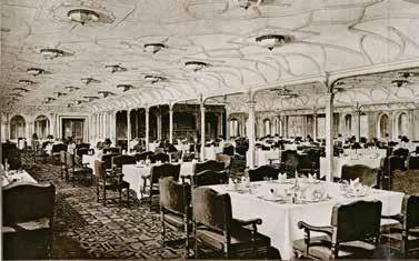 He and his parents had just been to Europe. He was on the Titanic. It was the biggest, most elegant ship ever built. His first-class cabin was as fancy as the nicest hotel room.