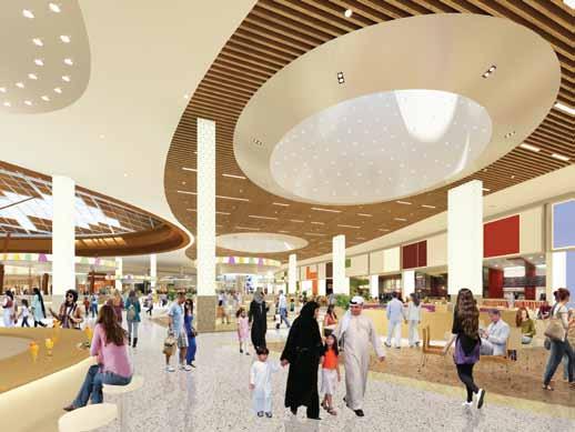 The Mall of Qatar will have over 80 dining options including big themed and fine dining restaurants, sidewalk