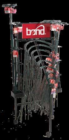 packaged hardwood stakes #9006 PACKAGED BAMBOO STAKE DISPLAY 25 pieces - 2 ft.