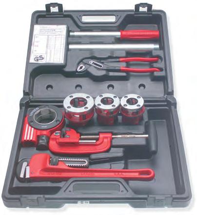 PIECES 850-/ 850-3/4 850-84HD 70 355 Wrench head / Die 3/4 Die Die Wrench handle 4 pipe wrench Pipe pliers Professional pipe cutter Plastic case 8,000 7.