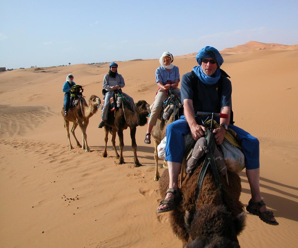 DAY 3 Camel Trek in the Sahara Desert Transfer to Merzouga in the Sahara Desert for an amazing Bedouin experience.