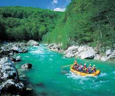 TRULY DYNAMIC ACTIVITIES Spice up your business event with team tours of Bled and a range of activities: test the coordination of your team and experience the thrill of rafting over rapids on a