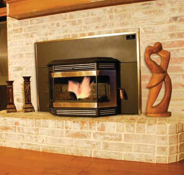 Features The Tahoe Insert (P2000 I) heats up to 2200 sq. ft. Up to 45,000 BTUs: Providing 2200sf. 5 heat settings.